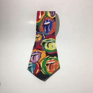 Vintage Rolling Stones "Painted Tongues" Men's Tie